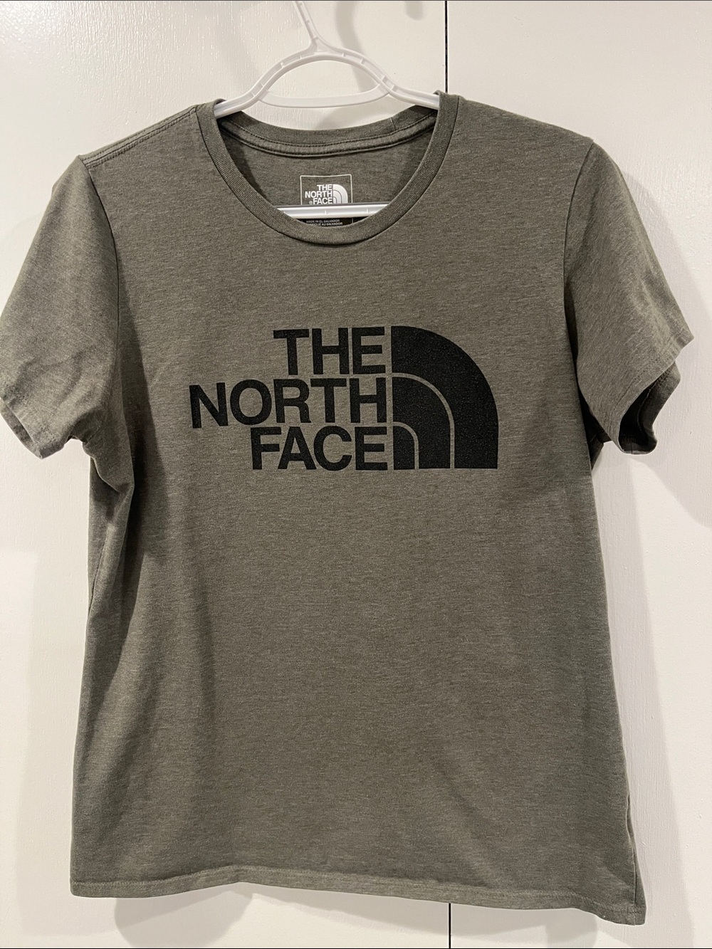 The North Face Olive Green Short Sleeve Logo Tee